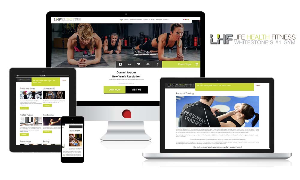 the web empire life health fitness fully responsive design